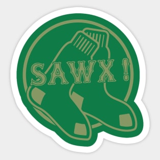 Sawx! Boston Accent B-Ball Lovers' Sticker